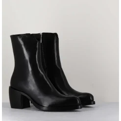 Boots Esprit Santiags En Cuir Noir Minimaliste - 15618 Estigma Nero