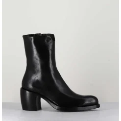 Boots Esprit Santiags En Cuir Noir Minimaliste - 15618 Estigma Nero