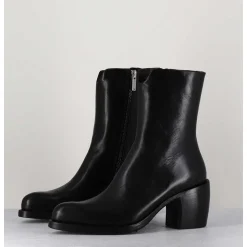Boots Esprit Santiags En Cuir Noir Minimaliste - 15618 Estigma Nero