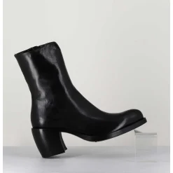 Boots Esprit Santiags En Cuir Noir Minimaliste - 15618 Estigma Nero