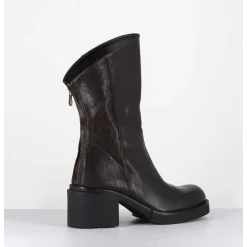 Boots Legeres Esprit Biker En Cuir Marron - Yama Lavato Moro