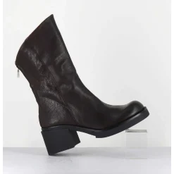 Boots Legeres Esprit Biker En Cuir Marron - Yama Lavato Moro