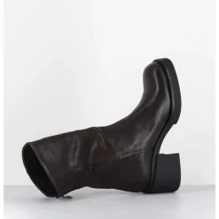Boots Legeres Esprit Biker En Cuir Marron - Yama Lavato Moro