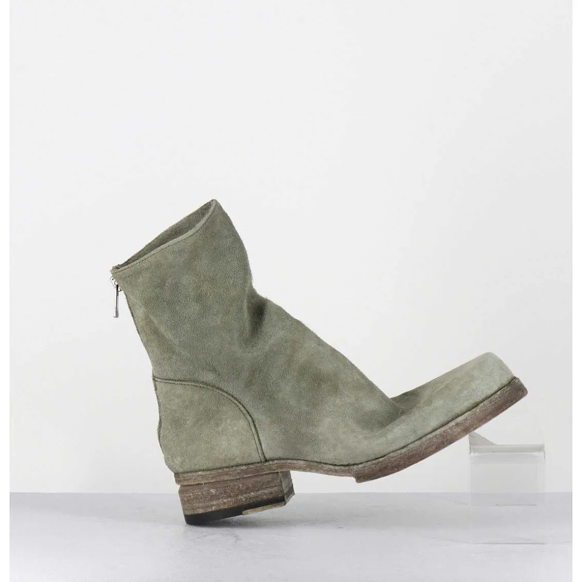 Boots Ligne Avant-Garde En Daim Lave Kaki - 51798 Verde Washed