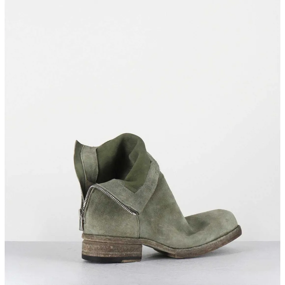 Boots Ligne Avant-Garde En Daim Lave Kaki - 51798 Verde Washed