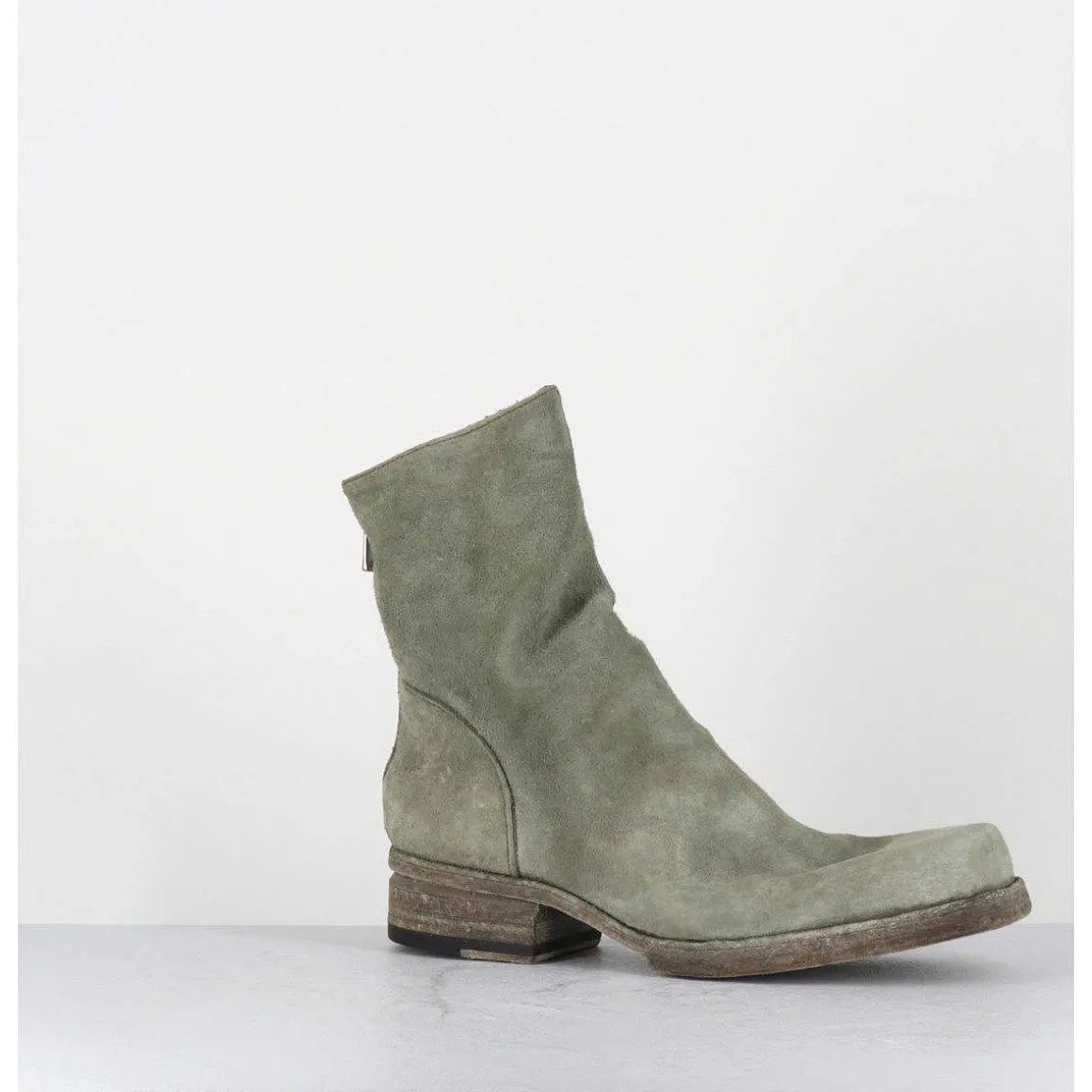 Boots Ligne Avant-Garde En Daim Lave Kaki - 51798 Verde Washed