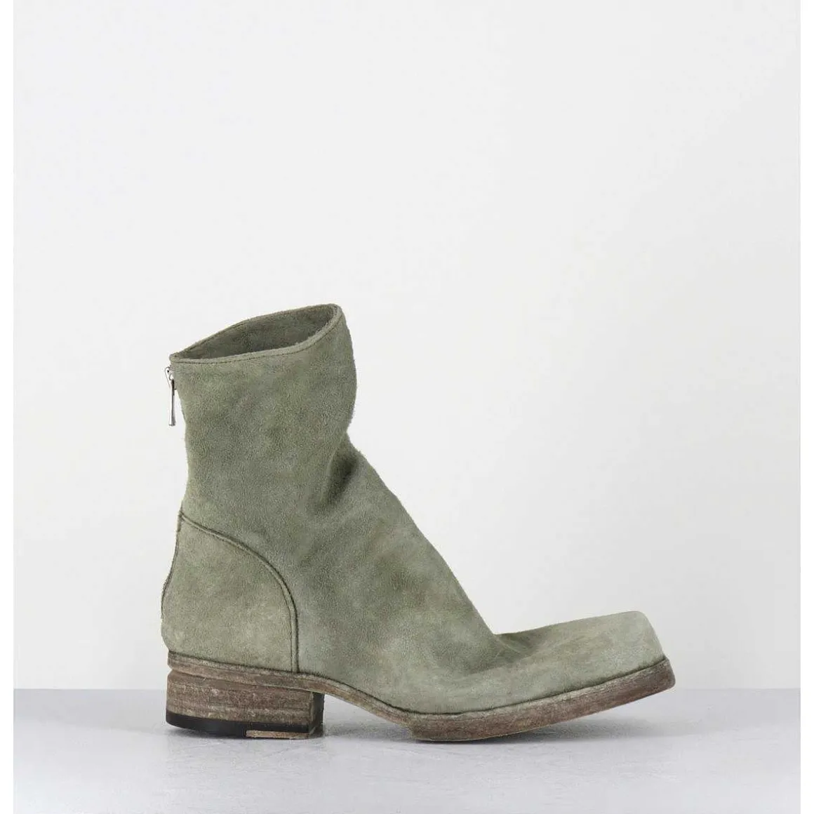 Boots Ligne Avant-Garde En Daim Lave Kaki - 51798 Verde Washed