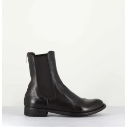 Boots Plates En Cuir Marron & Elastique - Lexikon073 Moro