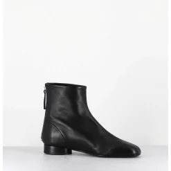 Boots Plates En Cuir Souple Noir -Pam26 Baron Nero