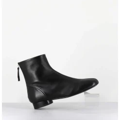 Boots Plates En Cuir Souple Noir -Pam26 Baron Nero