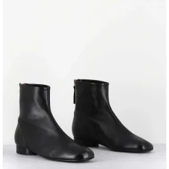 Boots Plates En Cuir Souple Noir -Pam26 Baron Nero