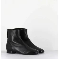 Boots Plates En Cuir Souple Noir -Pam26 Baron Nero