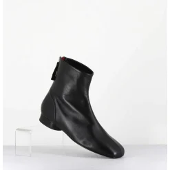 Boots Plates En Cuir Souple Noir -Pam26 Baron Nero