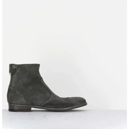 Boots Plates En Daim Gris - Venere37031