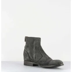 Boots Plates En Daim Gris - Venere37031