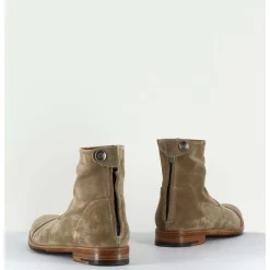 Boots Plates En Daim Taupe - Zoe 56067 Larice