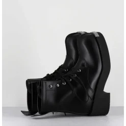 Boots Rangers A Lacets En Cuir Noir - S66Wu115 T8013