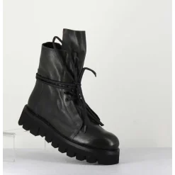Boots Rangers En Cuir Vert - Smile08 Bottle