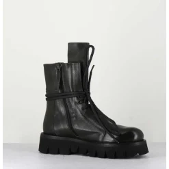 Boots Rangers En Cuir Vert - Smile08 Bottle
