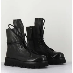 Boots Rangers En Cuir Vert - Smile08 Bottle