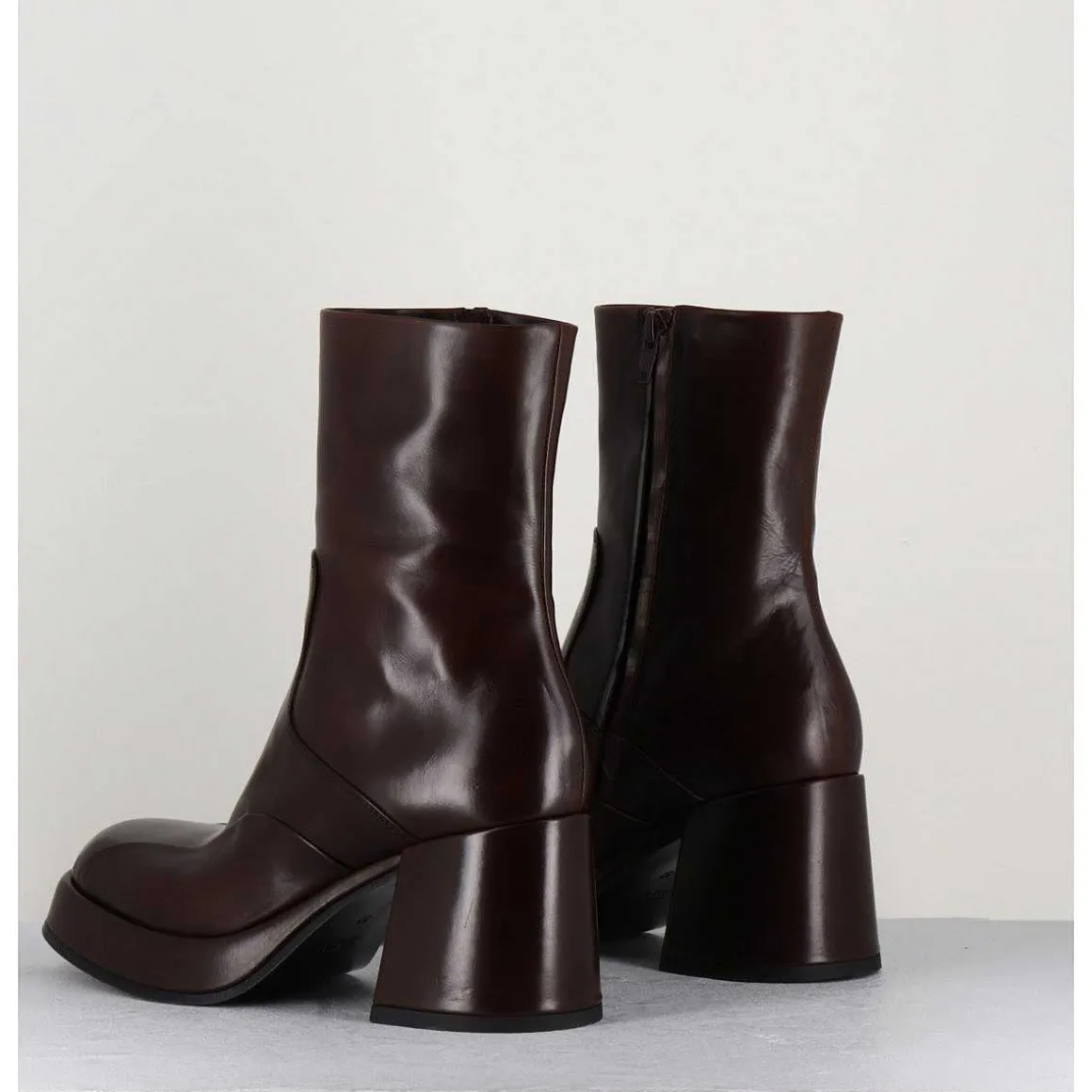 Boots 70S En Cuir Marron - Archi Moro