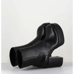 Boots 70S En Cuir Noir - Aiko Nappa Nero