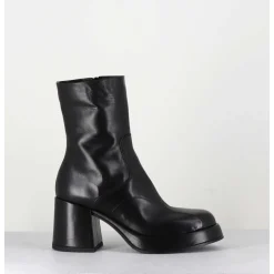 Boots 70S En Cuir Noir - Archi Nero