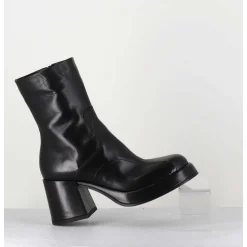Boots 70S En Cuir Noir - Archi Nero