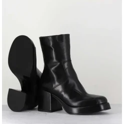 Boots 70S En Cuir Noir - Archi Nero