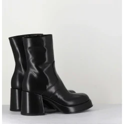 Boots 70S En Cuir Noir - Archi Nero