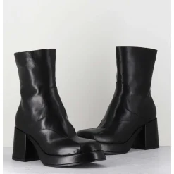 Boots 70S En Cuir Noir - Archi Nero