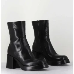Boots 70S En Cuir Noir - Archi Nero