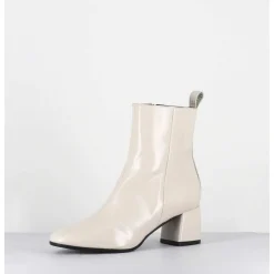 Boots 60S En Cuir Souple Creme - Samui3 Verlux Milk