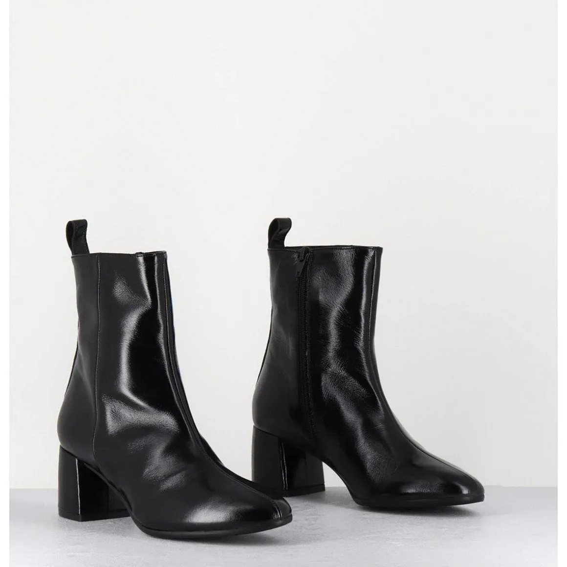 Boots 60S En Cuir Souple Noir - Samui1 Verlux Nero