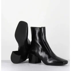Boots 70S En Cuir Souple Noir - Cecil13 Glaze Nero