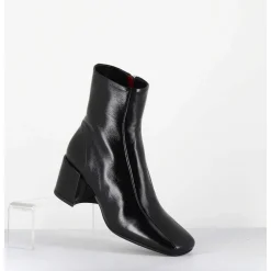 Boots 70S En Cuir Souple Noir - Cecil13 Glaze Nero