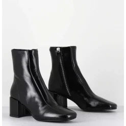 Boots 70S En Cuir Souple Noir - Cecil13 Glaze Nero
