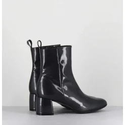 Boots 60S En Cuir Vernis Gris Anthracite - Samui2 Galassia Grigio