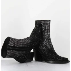 Boots Santiag Talon Haut & Clous - Rock Chelin Nero