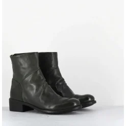 Boots Souples En Cuir Vert - Lison Caou047 Verde