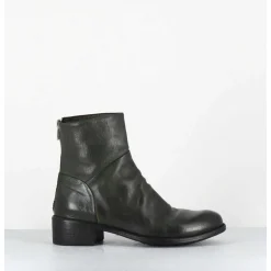 Boots Souples En Cuir Vert - Lison Caou047 Verde