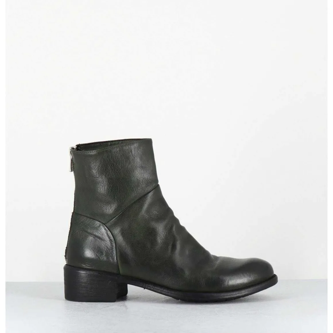 Boots Souples En Cuir Vert - Lison Caou047 Verde