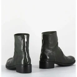 Boots Souples En Cuir Vert - Lison Caou047 Verde