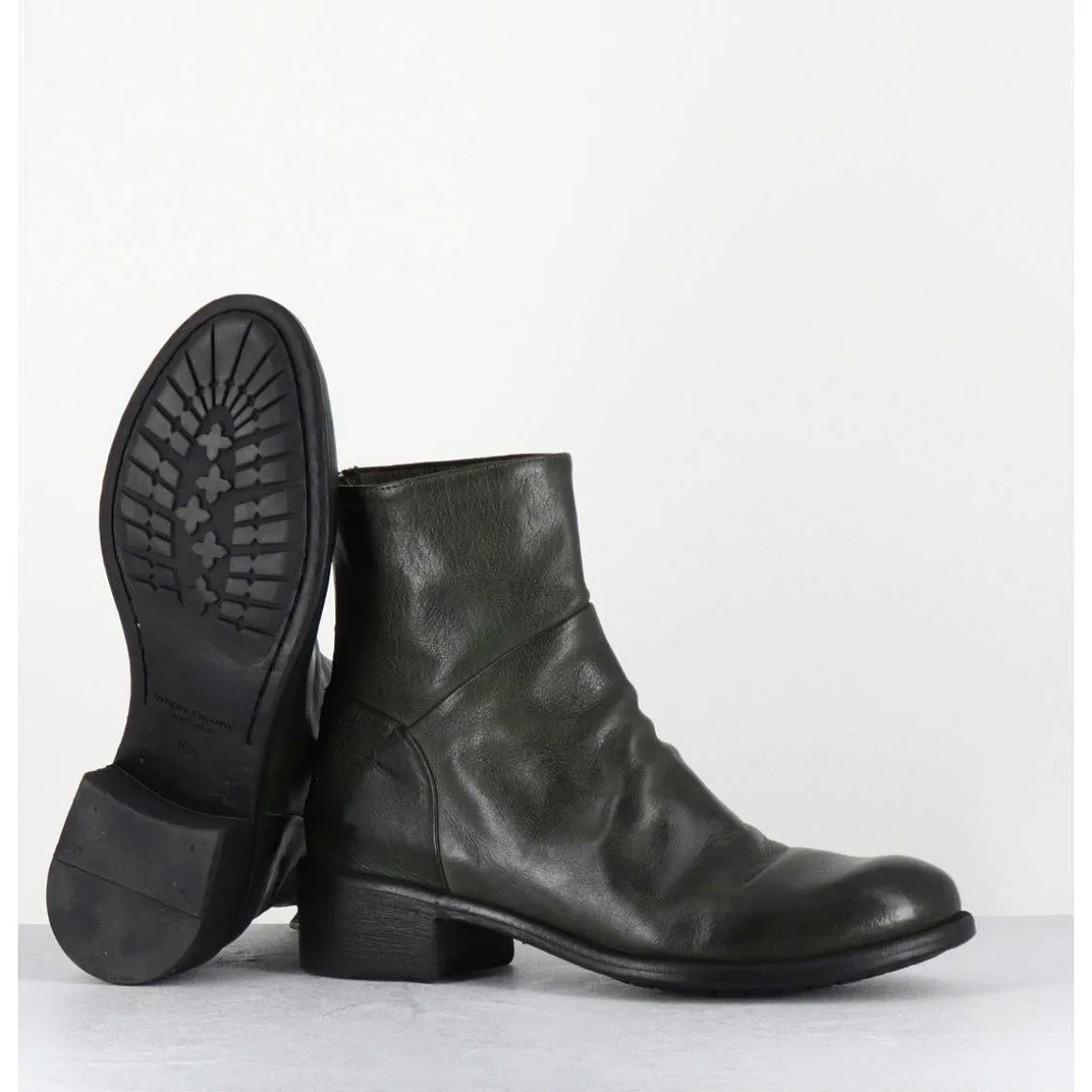 Boots Souples En Cuir Vert - Lison Caou047 Verde