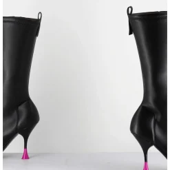 Boots Talon Haut Stretch Noir 90S - Gilda Cris Black