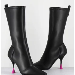 Boots Talon Haut Stretch Noir 90S - Gilda Cris Black