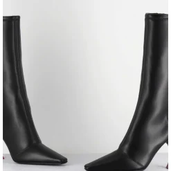 Boots Talon Haut Stretch Noir 90S - Gilda Cris Black