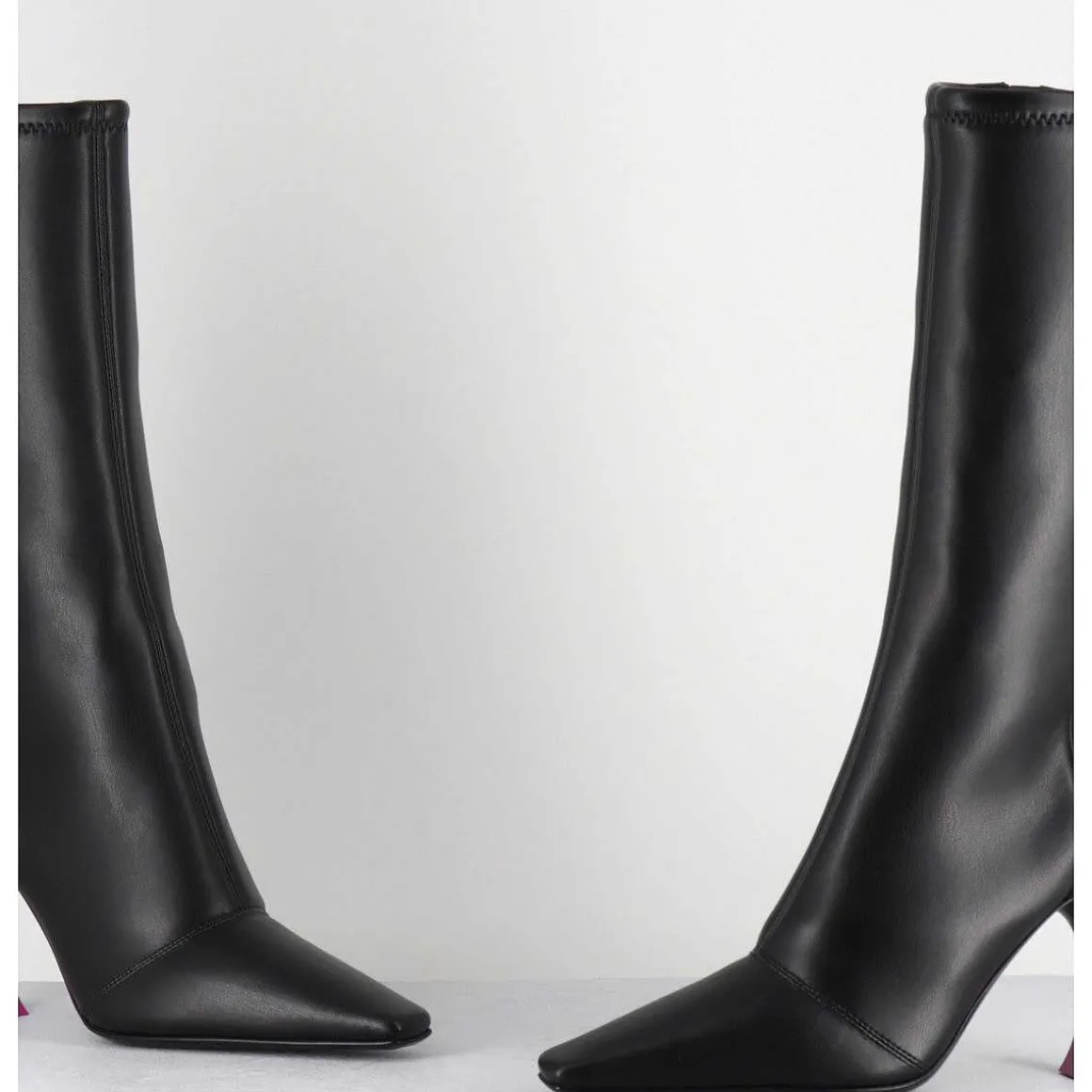 Boots Talon Haut Stretch Noir 90S - Gilda Cris Black