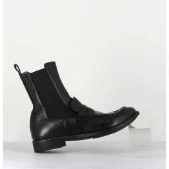 Boots-Moccassins Chelsea En Cuir Noir - Mars 142 Nero