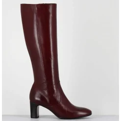 Bottes Bordeaux En Agneau Plonge - M475 Seta Rubino